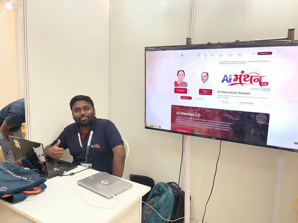 AI Manthan command desk with live portal